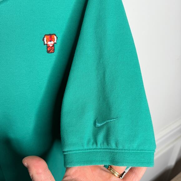 Nike Tiger Woods Frank Polo Shirt Mens XXL Neptune Green Masters Golf - Picture 10 of 10